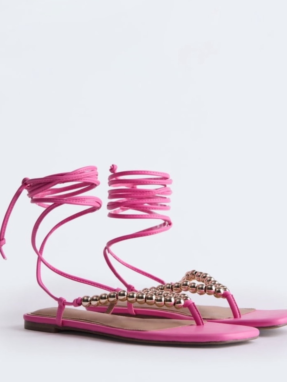 NWT Free Assembly Women's Beaded Wrap Sandals size 7